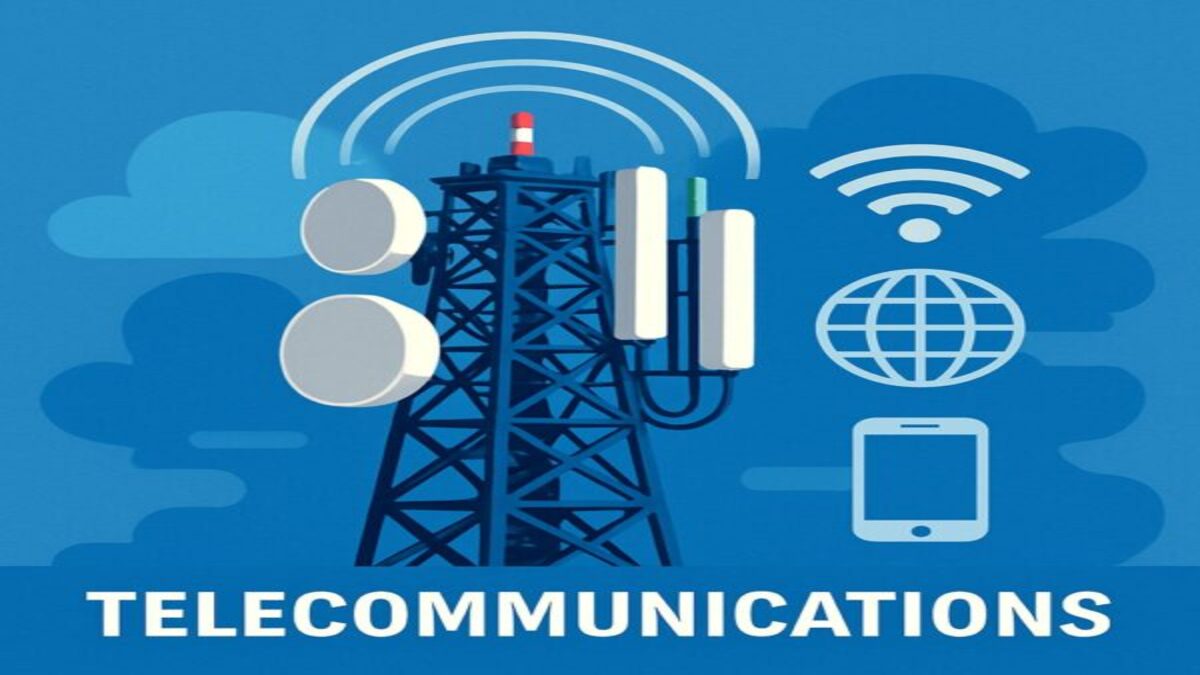 a wireless internet with telecommunications written on it