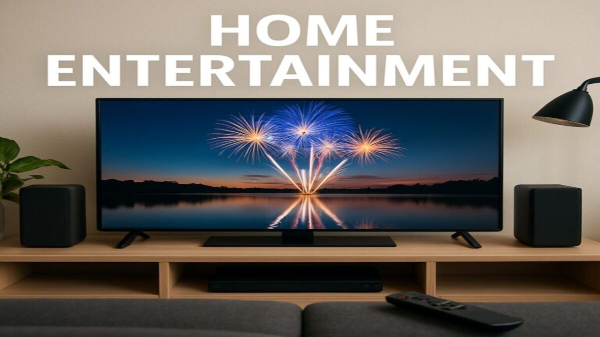tv streaming on a shelf