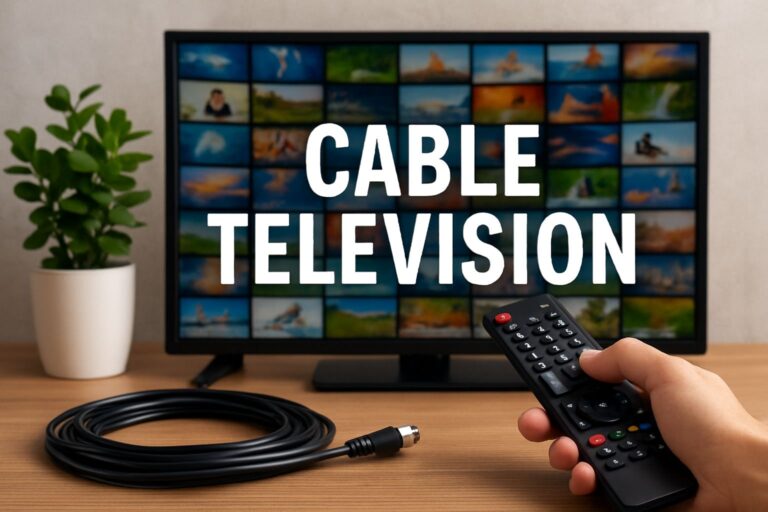 tv with dish hooked up